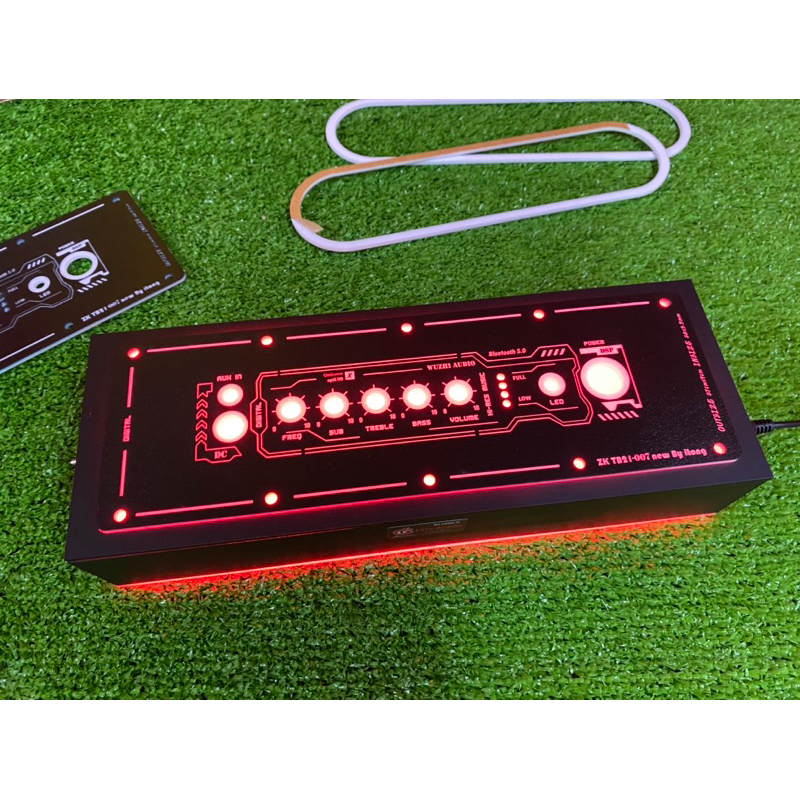 แผ่นเพลทไฟ TB21 ไฟLED 3mm สวิตซ์กด 16mm ลำโพงบลูทูธDiy (tb21-007 led3mm)