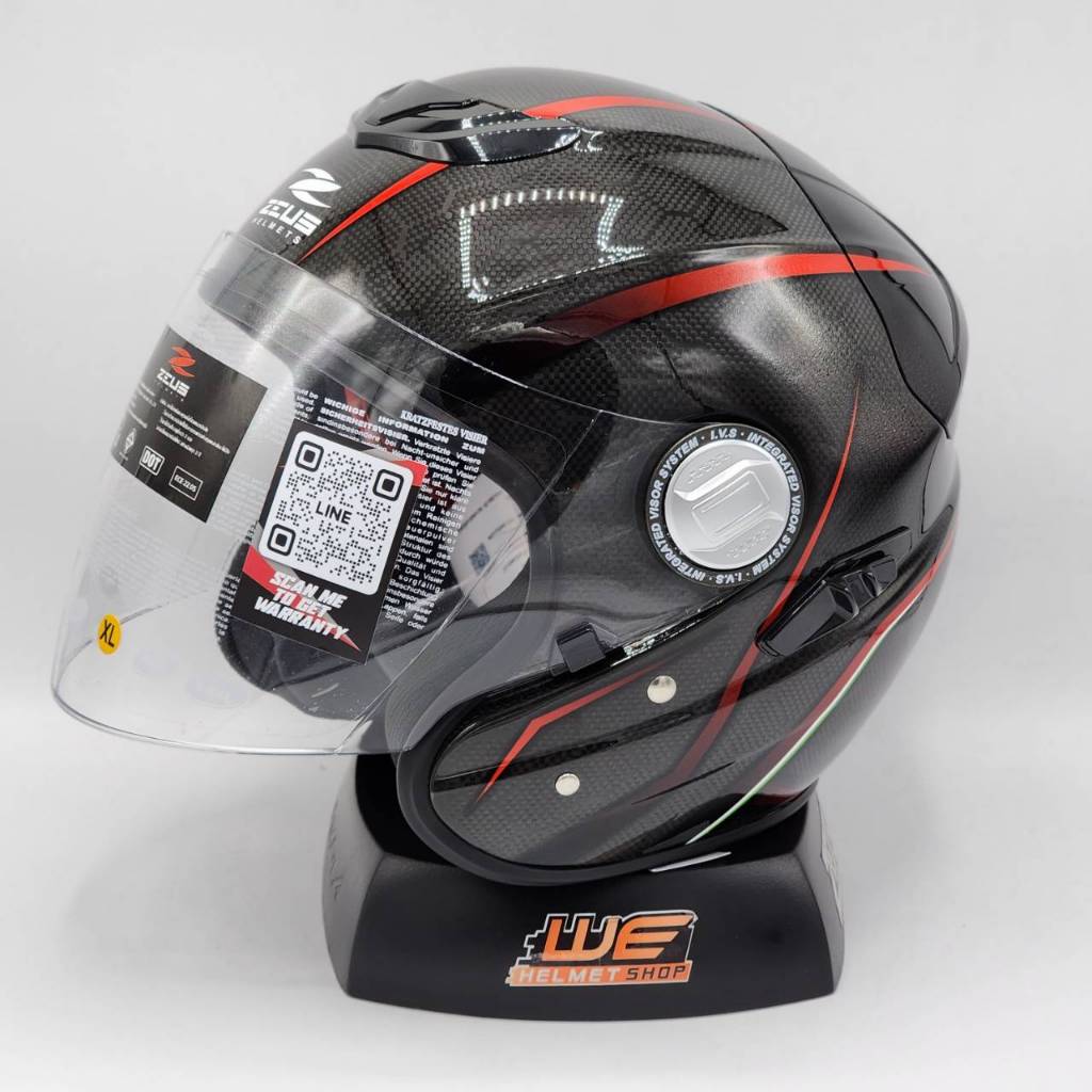 แถมฟรี!!ชิลด์ปรอททอง ZEUS ZS-625 CARBON  หมวกกันน็อค