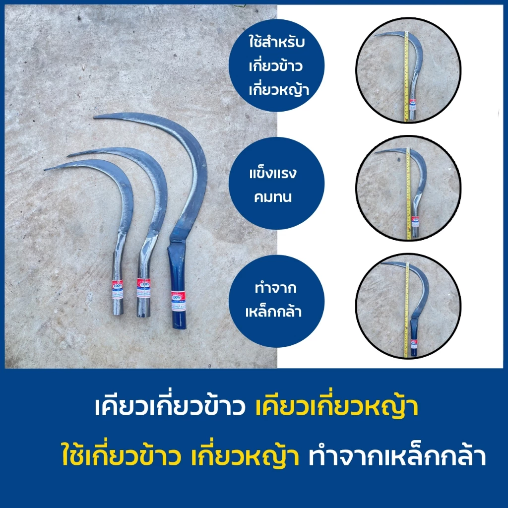เคียวเกี่ยวข้าว เคียวเกี่ยวหญ้า เคียว อุปกรณ์การการเกษตร