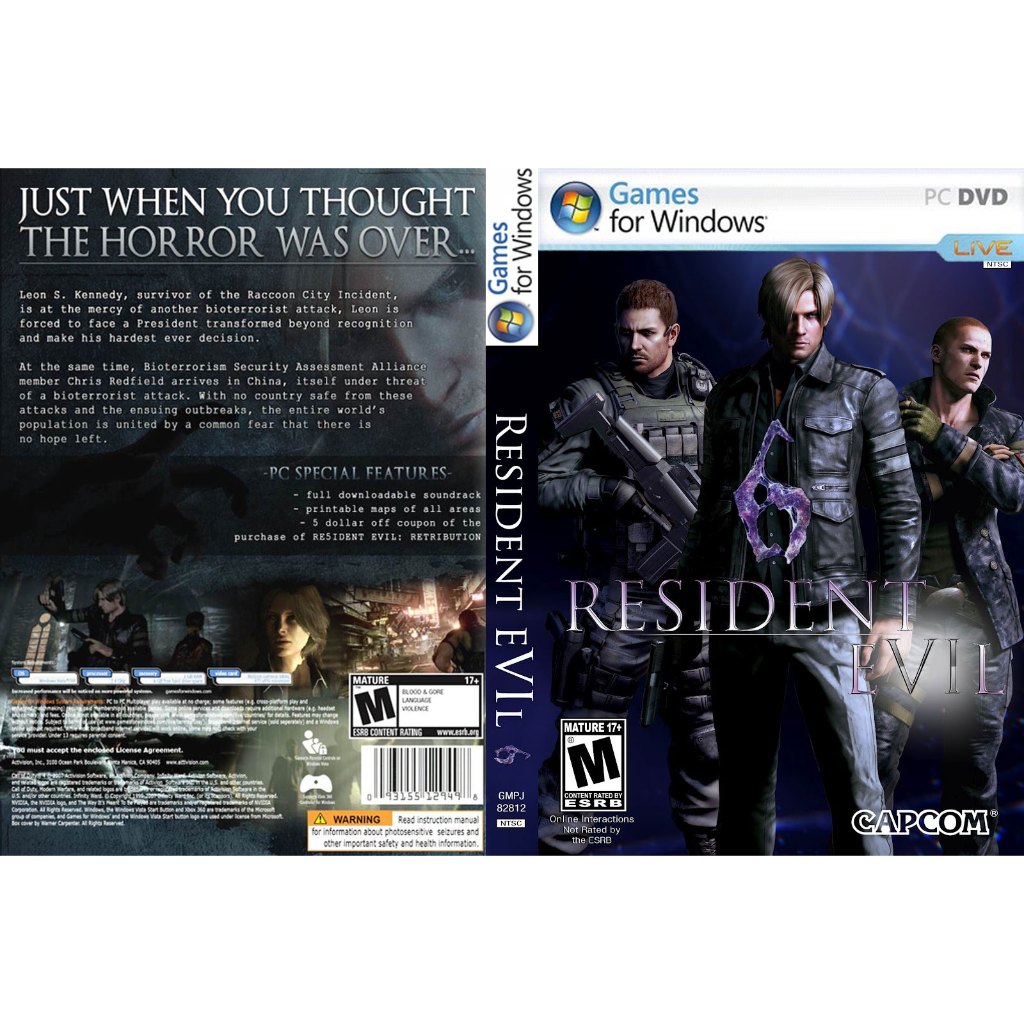 [ เกมส์คอม PC โน๊ตบุ๊ค  ดาวโหลด] Resident Evil 6