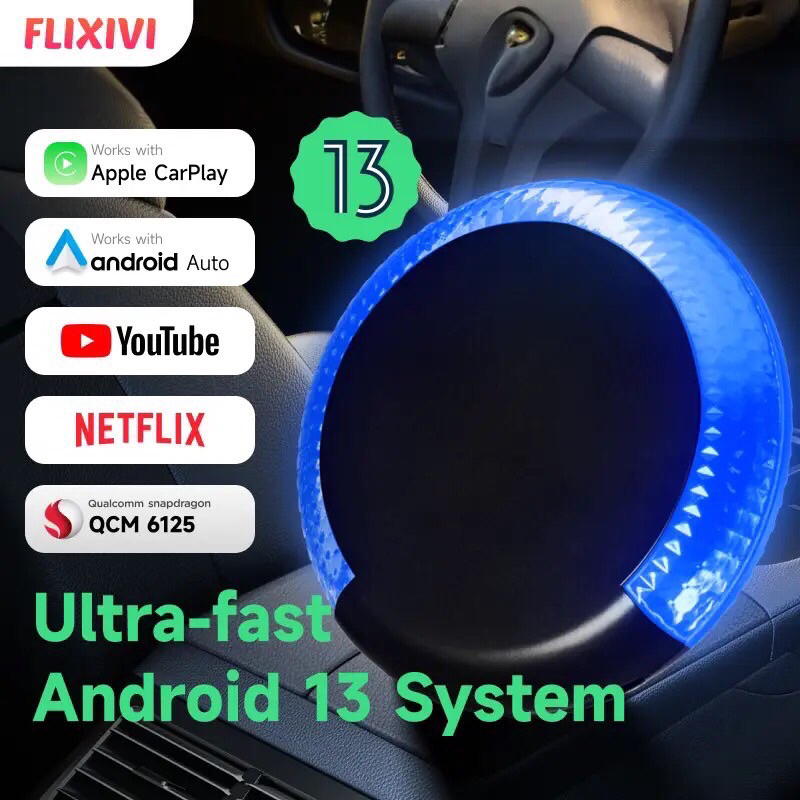 Carplay Aibox Android13 8+128GB with Hdmi port