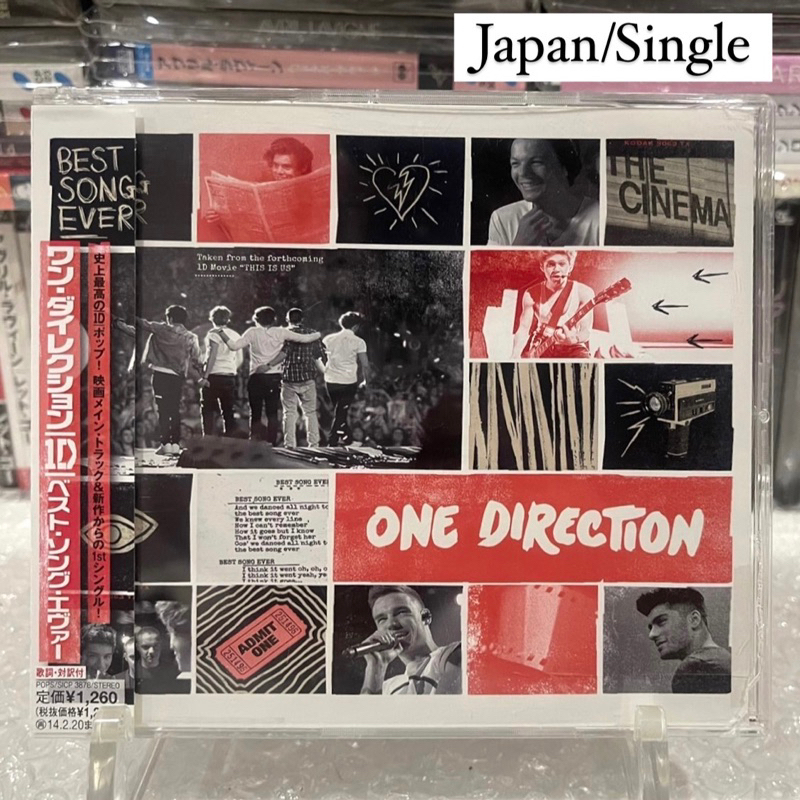 🛒 (พร้อมส่ง) CD ซีดีเพลง: One Direction — Best Song Ever [Japan/Single]