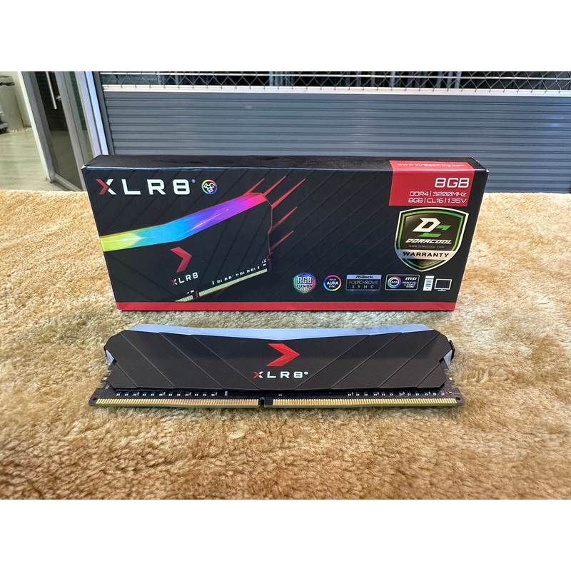RAM DDR4(3200) 8GB PNY XLR8 RGB BLACK (MD8GD4320016XRGB)