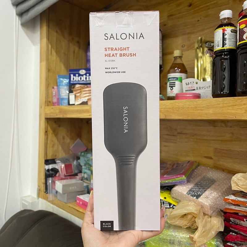 Salonia Straight Brush ขายดีอันดับ 1 ในกลุ่ม Hair Rollers ของแท้จาก JAPAN หวีไฟฟ้า