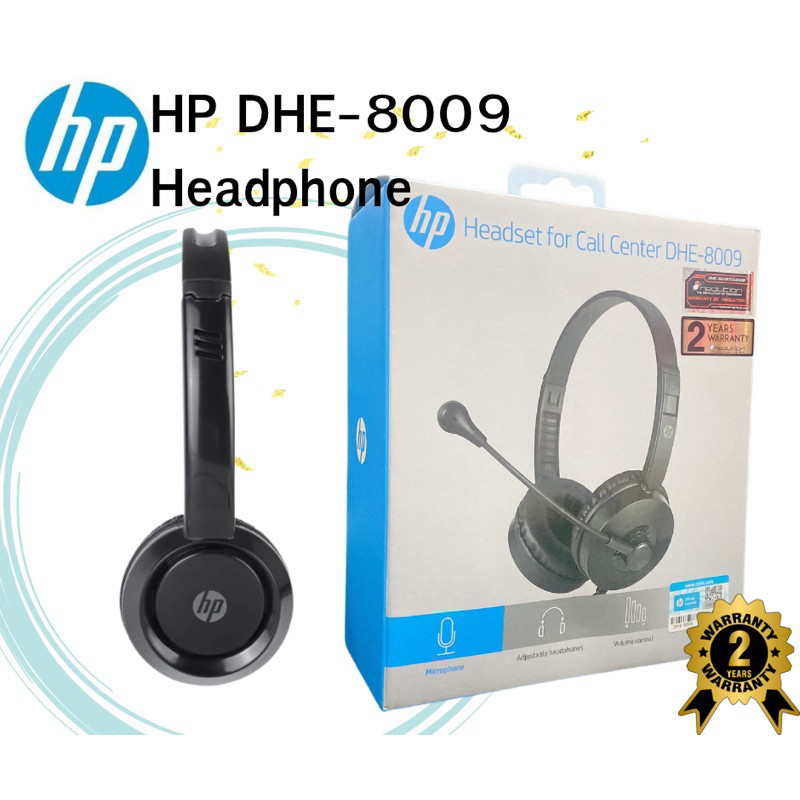 Headset for Call Center HP DHE-8009 head phone มีไมด์ แจ๊กเดี่ยว