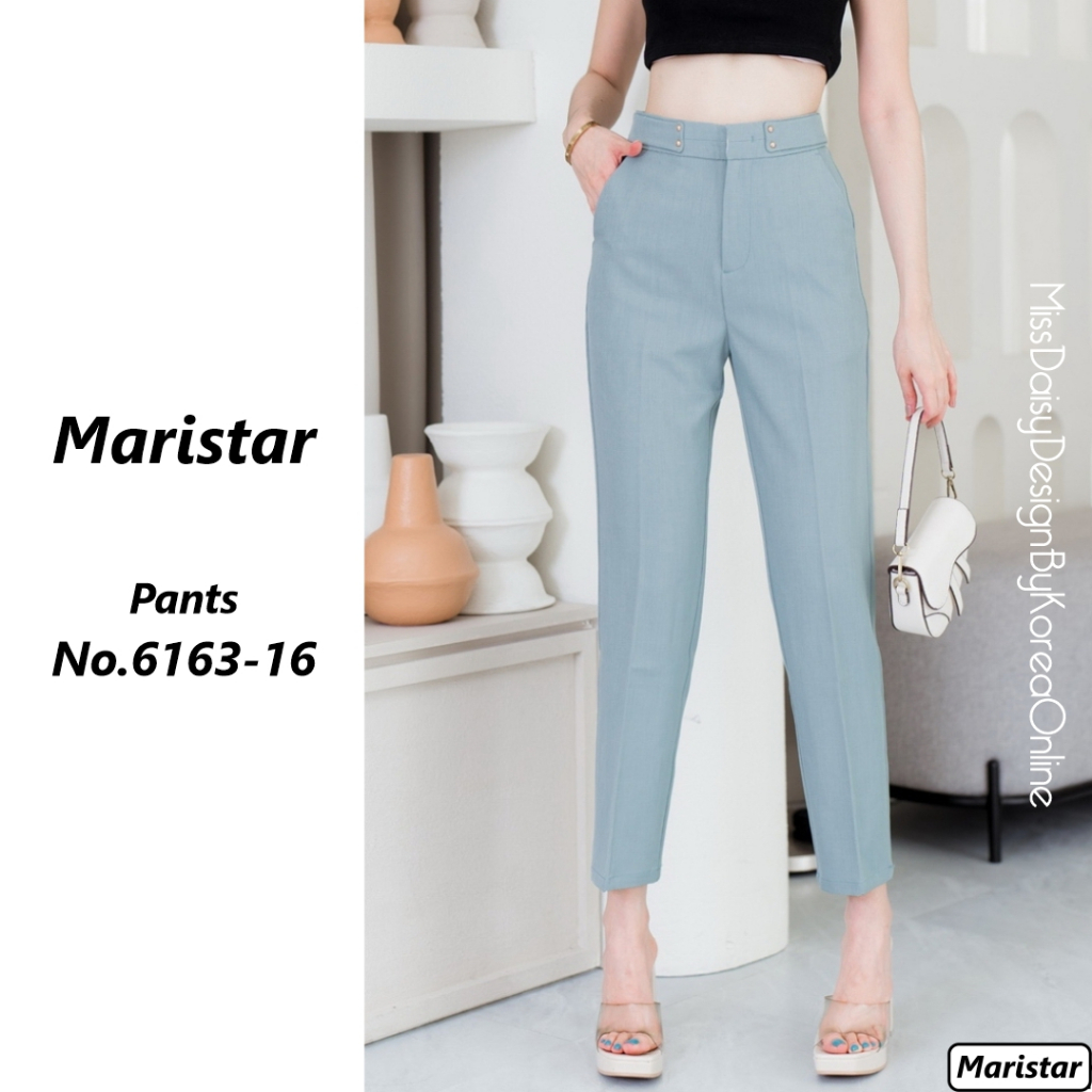 Maristar กางเกงขายาว 9 ส่วน No.6163 ผ้าลินิน