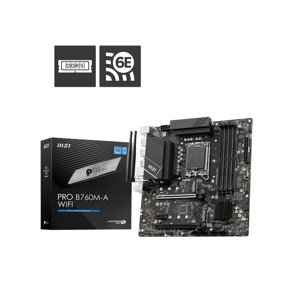 MSI PRO B760M-A WIFI DDR5 LGA1700 (3Y) CR4-001068