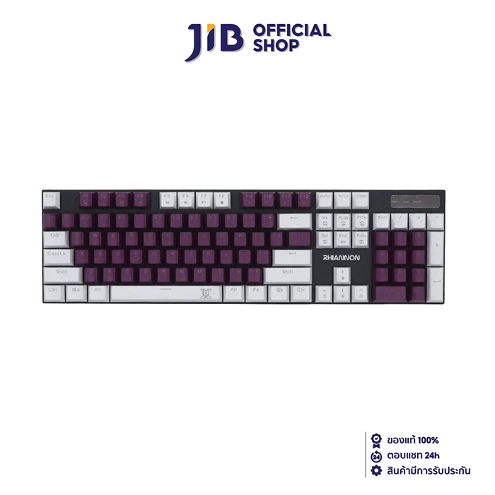 KEYBOARD (คีย์บอร์ด) NUBWO X62 RHIANNON (PURPLE-WHITE) (BLUE SWITCH - MINI RGB - EN/TH)