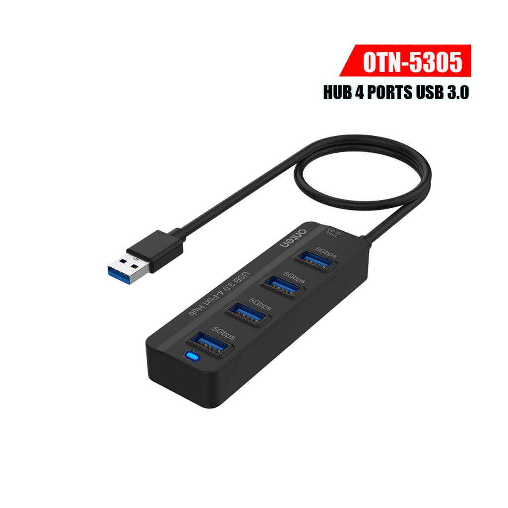 ONTEN OTN-5305 4 in 1 USB 3.0 4 Ports Hub USB 3.2 Gen 1 5Gbps