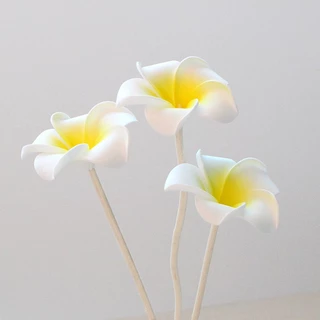 🔥🌹ดอกไม้ปลอมลีลาวดี 7cm มี2แบบ Plumeria Fake Flower 7cm 2 types HUA
