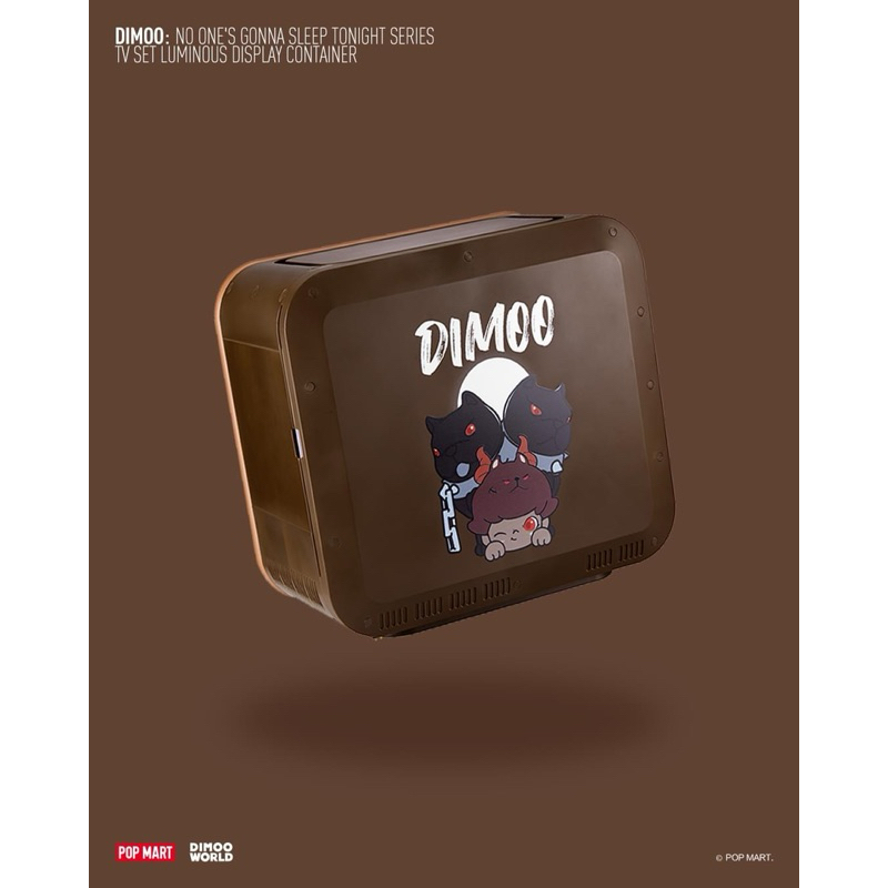 กล่องเก็บ Art toy DIMOO: No One's Gonna Sleep Tonight Series-TV Set Luminous Display Container