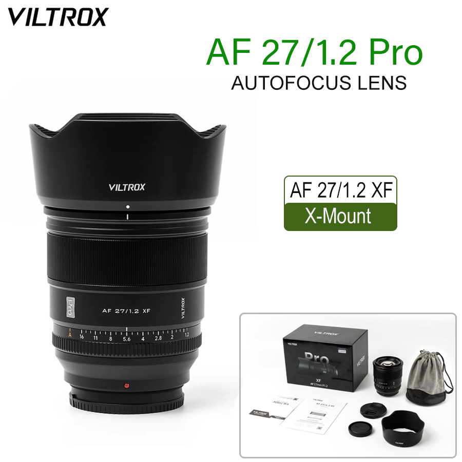 VILTROX PRO AF 27mm F1.2 Pro XF APS-C Auto Focus For FUJIFILM X-mount Cameras