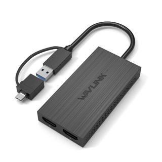 Wavlink UG7602HC USB3.0/USB-C ไปยังจอภาพ HDMI Dual 2K/4K 60H…