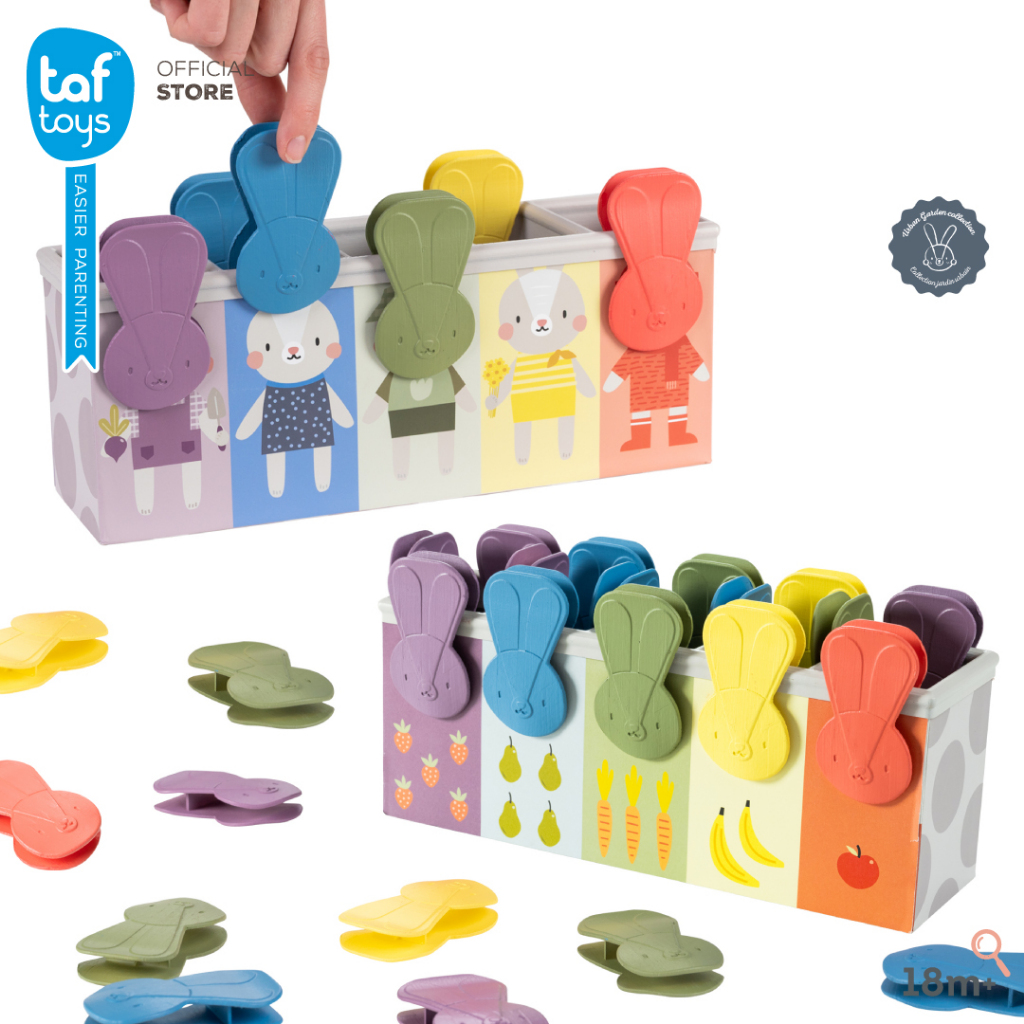 Taf Toys จับคู่ & การนับ Bunny School Match & Count ของเล่นเสริมพัฒนาการ 18 เดือน ขึ้นไป