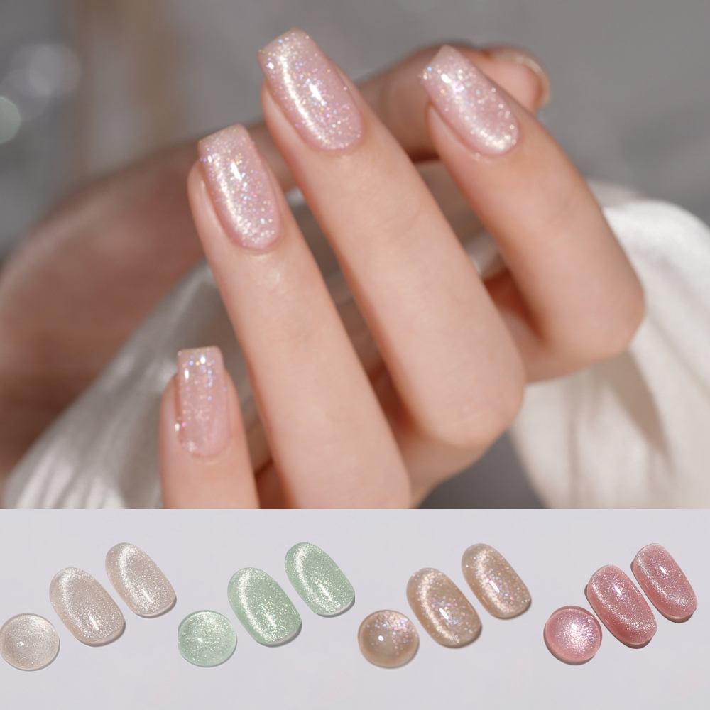 สีเจล BOLE B452-463 สีเจลลูกแก้ว อบ Aurora Cat Eye Series สีเจลแคทอาย 15ml ใช้แม่เหล็กดึงง่าย พร้อมส่งทุกวัน