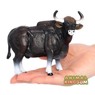 Animal Kingdom โมเดลสัตว์ Cow วัว กระทิง ไทย ดำ ขนาด 13.50 C…