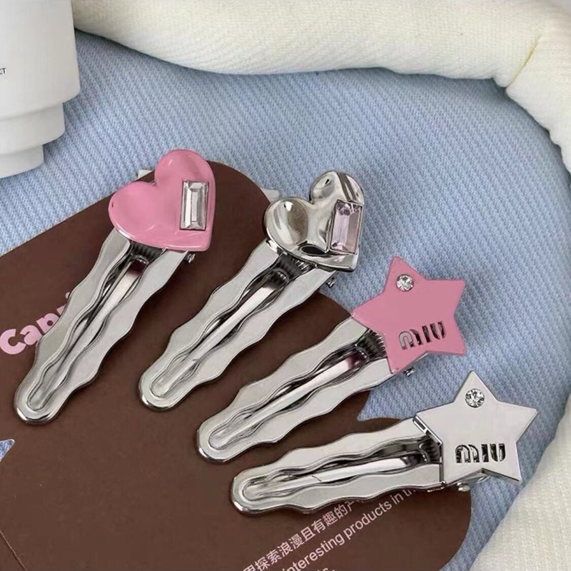 พร้อมส่ง กิ๊ฟติดผมน่ารักๆ ลายอักษร สาวY2K กิ๊ฟแฟชั่นเกาหลี