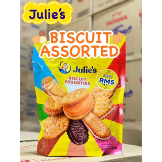 Julie's จูลี่ แครกเกอร์จูลี่ บิสกิตเนยถั่ว ห่อใหญ่ 360g รสชีส รสช็อคและรสมะนาว