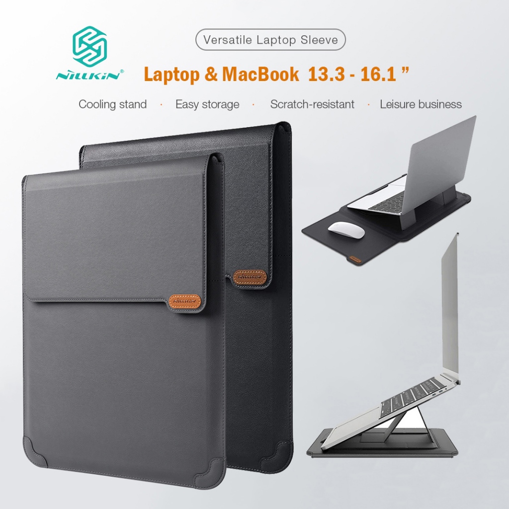 ✨ส่งใน🇹🇭✨ NILLKIN กระเป๋าโน๊ตบุ๊ค MacBook &amp; Laptop Notebook Versatile Sleeve Bag Kickstand MacBook Air MacBook Pro