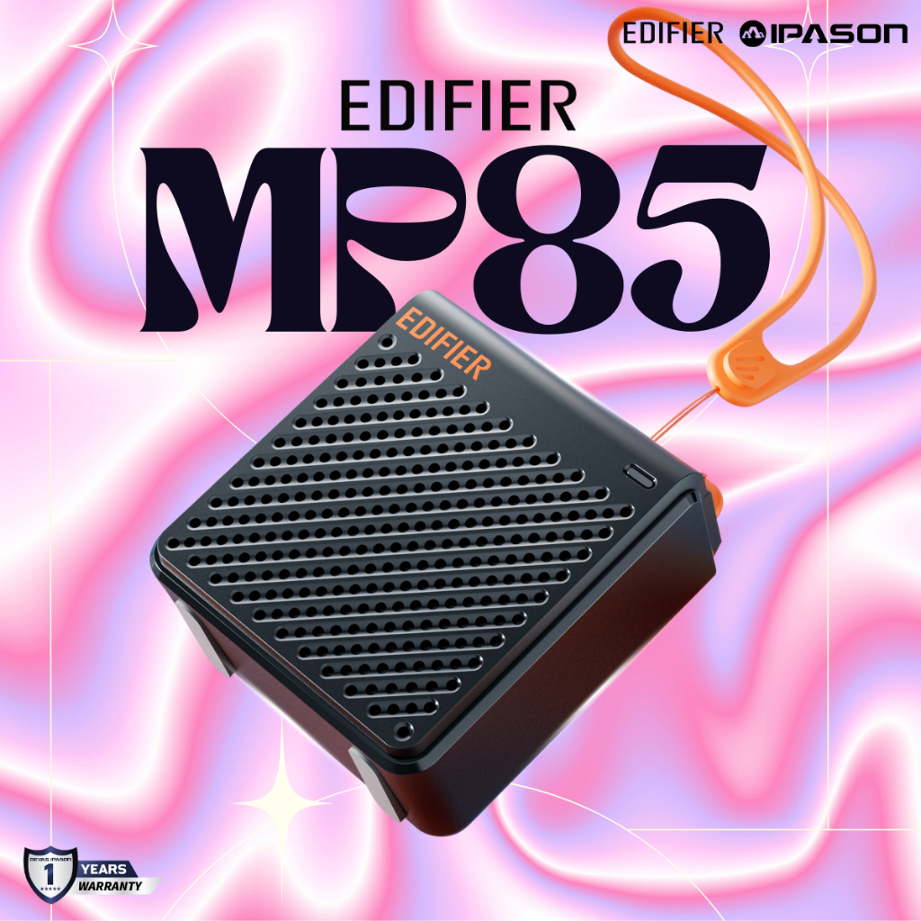EDIFIER รุ่น MP85 Bluetooth Speakers ลำโพง บลูทูธ BLACK/WHITE รับประกัน 1 ปี โดย IPASON