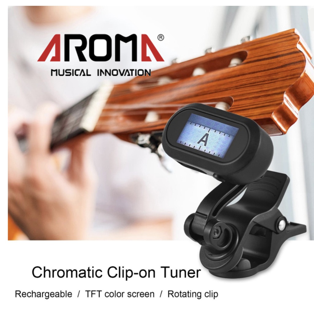 เครื่องตั้งสายกีต้าร์ Aroma AT800  หน้าจอสี  ชาร์จไฟได้