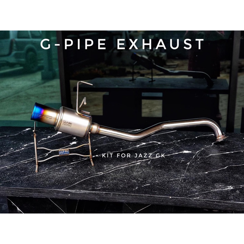 ปลายท่อ Jazz GK 2014-ปัจจุบัน คอท่อตรงรุ่นดัด CNC เกียอร์ออโต้ CVT และเกียร์ธรรมดา