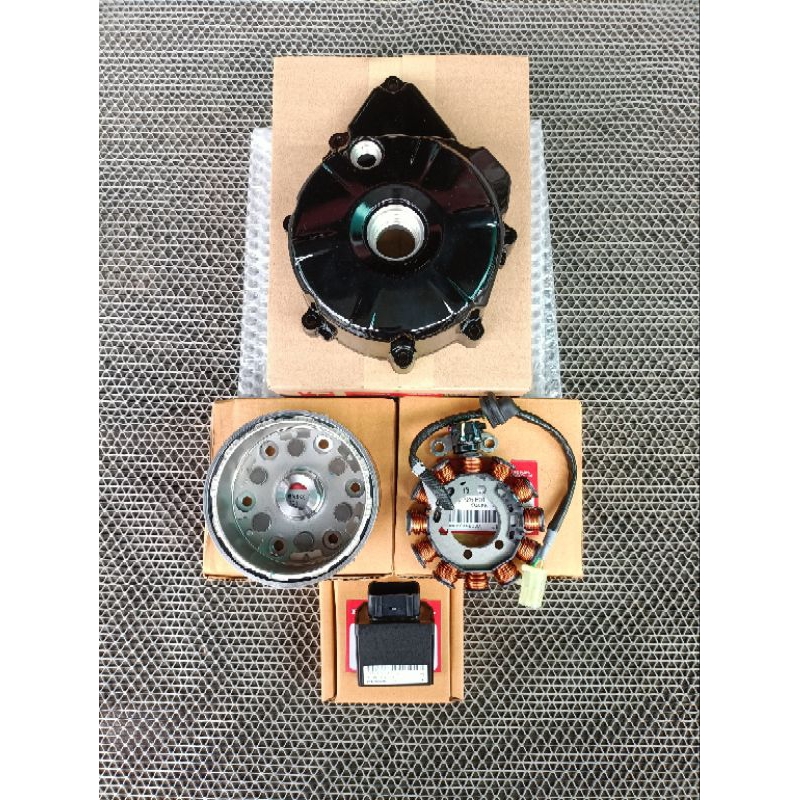 ชุดแปรงS4 wave125iบังลม หัวฉีด แท้เบิกศูนย์ (มีขายแยก) ฝาจานไฟ/ขดลวด/ล้อแม่เหล็ก/กล่องไฟรหัส38770-K7