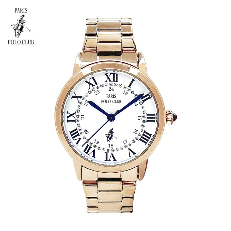 🎁Paris Polo Club 💢แบรนด์แท้💯% ประกันศูนย์1ปี‼️รุ่น PPC-230603🎗️เก็บโค๊ตลดเพิ่ม🎗️ Stainless Steel นาฬิกาผู้หญิง