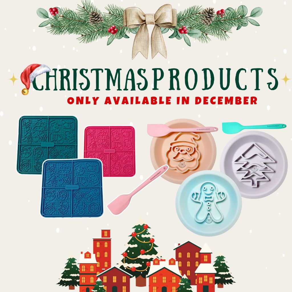 Sugarpawrent christmas lick pad and lickbowl