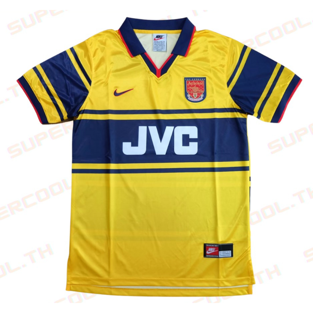 Arsenal Away 1997/98 เสื้อบอลอาร์เซน่อลย้อนยุค เสื้อบอลย้อนยุค เสื้อarsenal