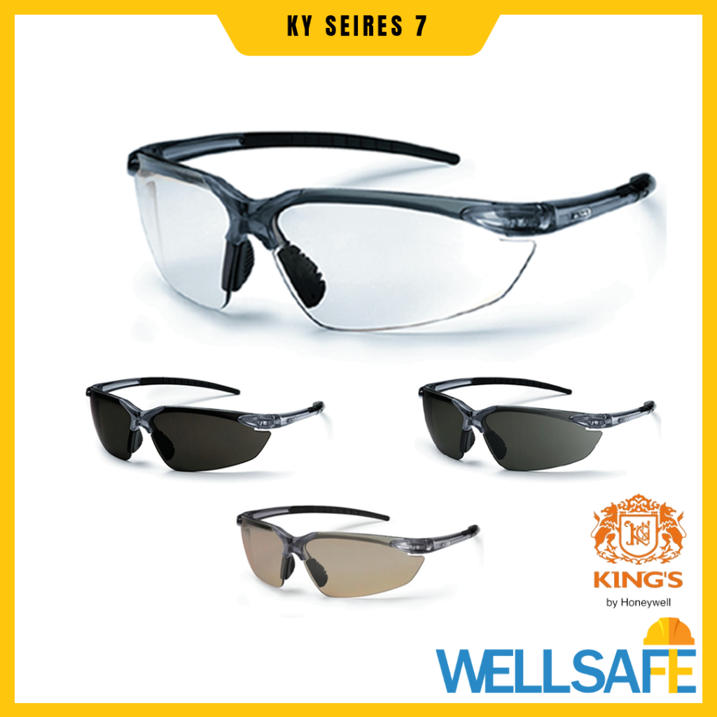 [เก็บโค้ด ลด 20%] KINGs แว่นเซฟตี้ (KY711, KY712, KY713, KY714) แว่นตานิรภัย KING’s by Honeywell