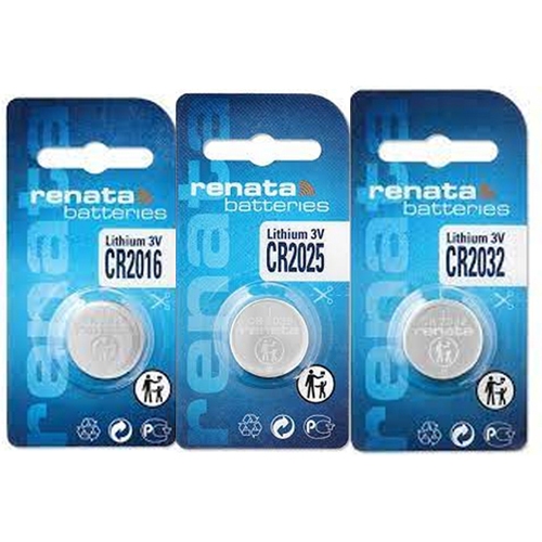 ถ่านกระดุม renata CR2016,CR2025,CR2032 Lithium 3V ของแท้ แพค 1 ก้อน