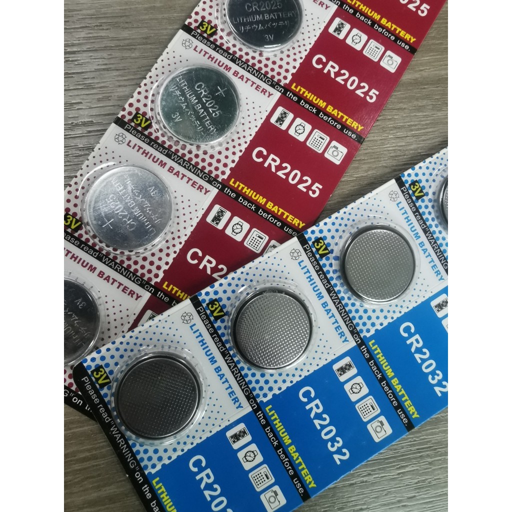 CR2032 / CR2025 ถ่านกระดุม CR-2032 / CR-2025 3V ถ่านนาฬิกา (ราคาต่อก้อน)-แพคกระดาษ แบ่งขาย