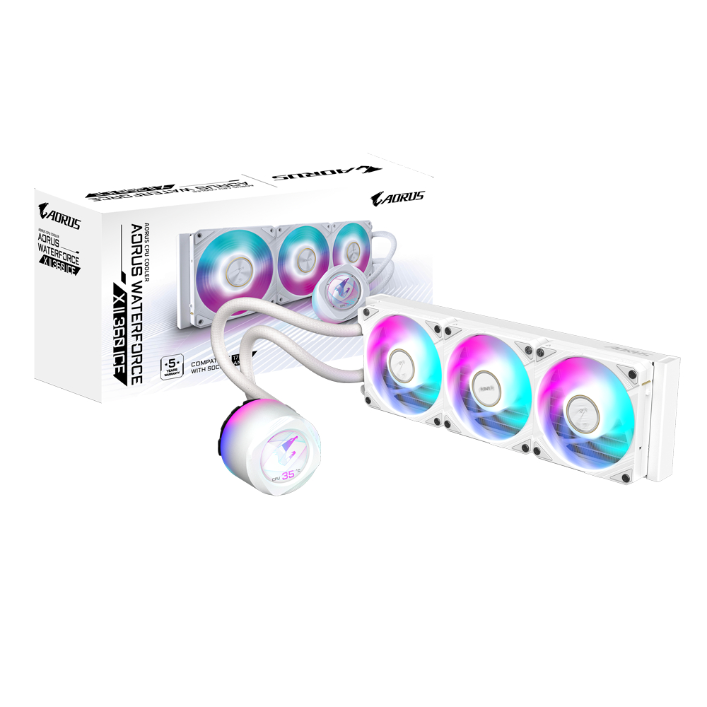 GIGABYTE AORUS WATERFORCE X II 360 ICE 360mm Liquid CPU Cooler