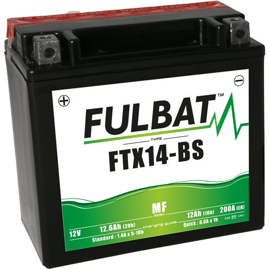 FULBAT FTX14-BS แบตเตอรี่สำหรับ BMW R1200GS,1250GS,K1200/1300,C650,F650,700,800