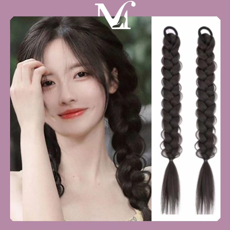 [จัดส่งจากประเทศไทย]ผมปลอมแบบมัด ฉลาดและน่ารัก วิกผมถัก เทรนด์สไตล์เกาหลี มีหลายสีให้เลือก