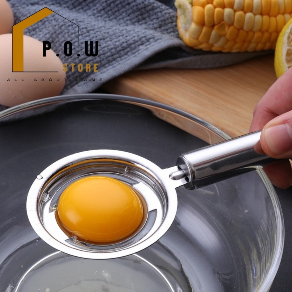 POW Store พร้อมส่ง ที่แยกไข่แดงไข่ขาวสแตนเลส อุปกรณ์แยกไข่ เป็นไอเท็มที่คนรักการทำขนมไม่ควรพลาด