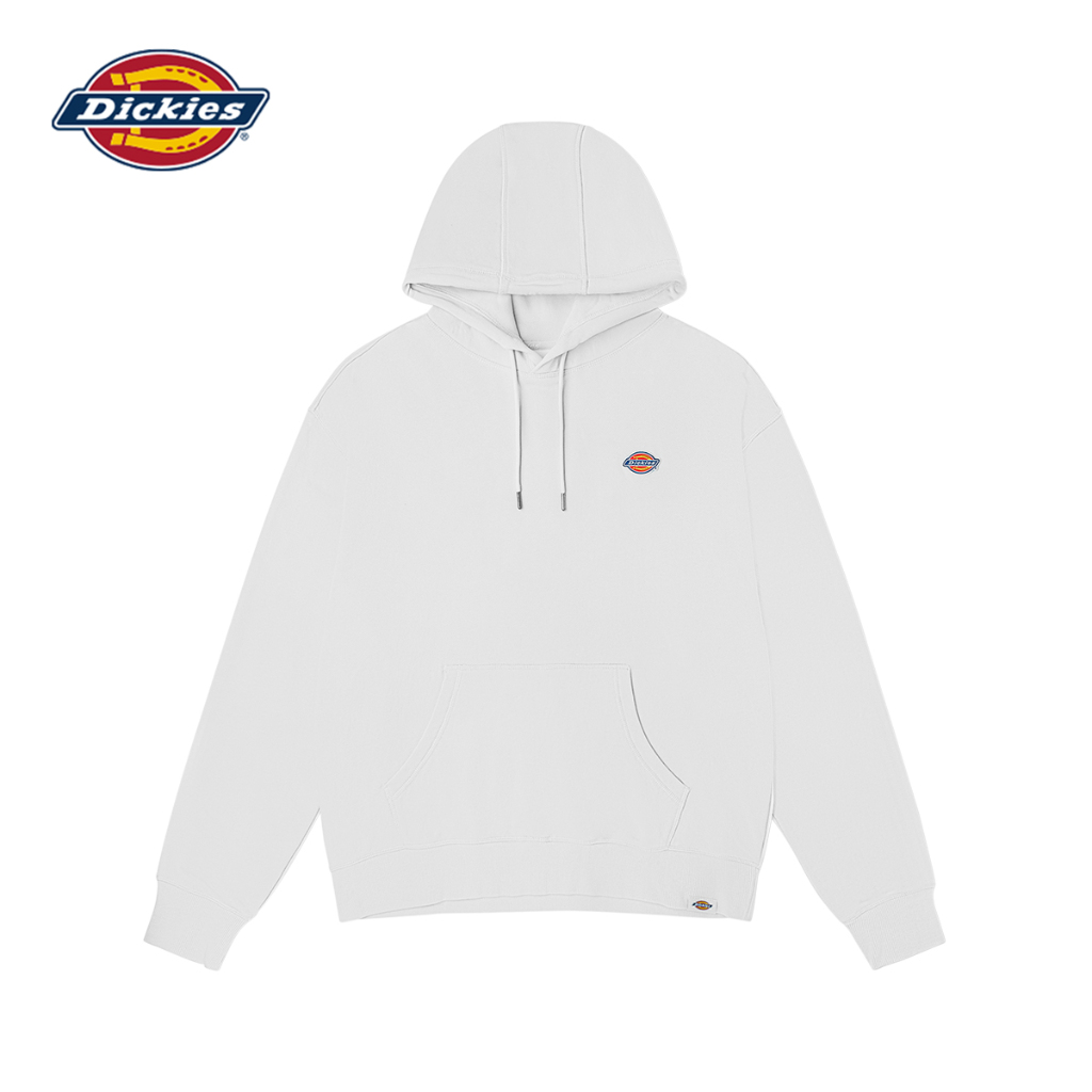 DICKIES MENS SWEATSHIRTS RELAXED FRENSHTERRY HOODIE WITH SMALL EMB TRI COLOR OX COLLAR LOGO เสื้อสเวตเชิ้ต