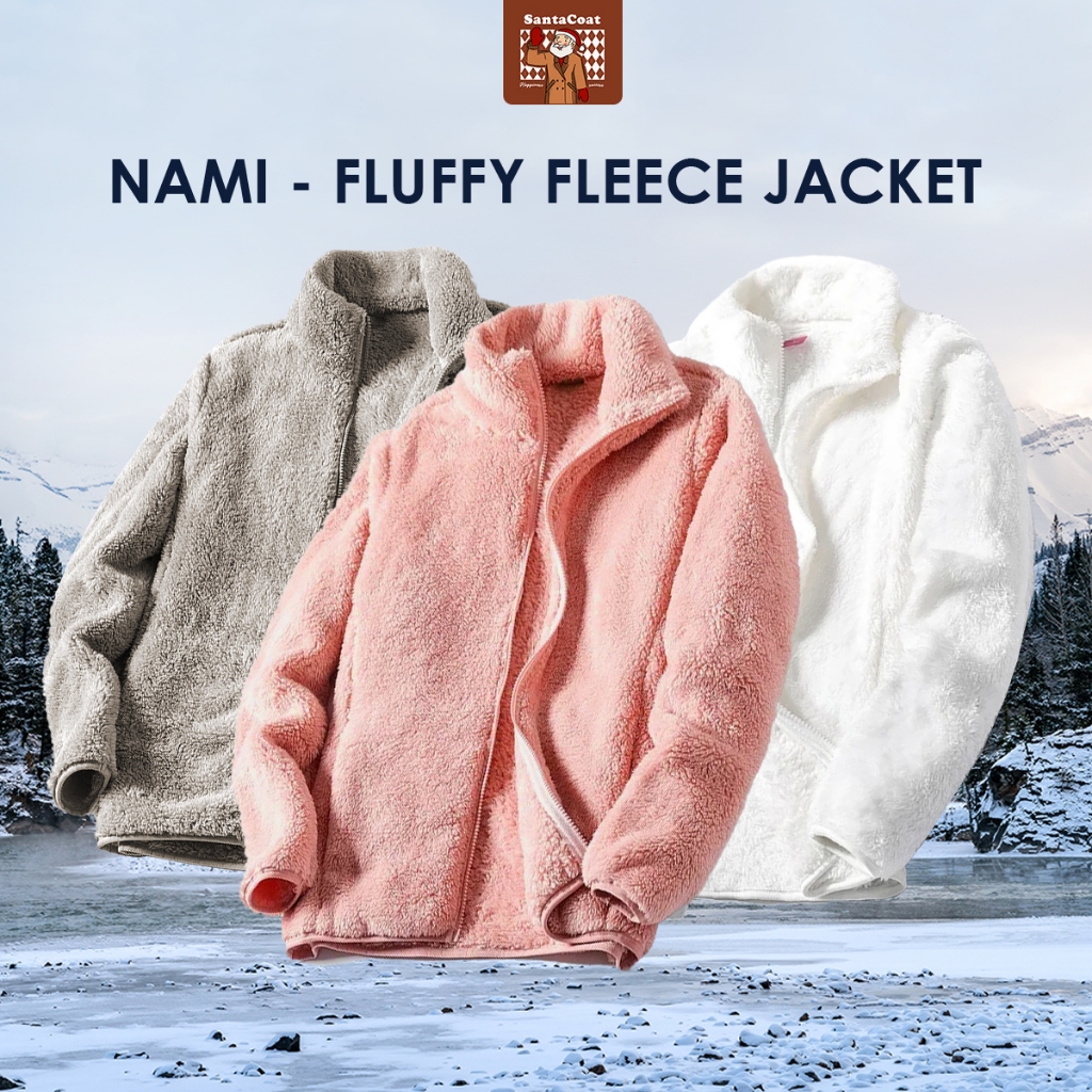 Nami : Fluffy Fleece Jacket แจ็คเก็ตปุกปุยขนนุ่ม ล็อคความอุ่น กันหนาวได้ถึงเลขตัวเดียว