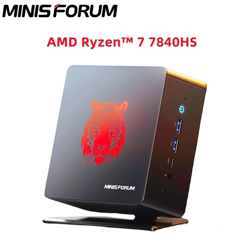 คอมพิวเตอร์แบบ mini-PC Minisforum UM780 XTX UM790 XTX   Zen 4 Phoenix APUs