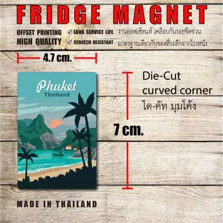 “best quality!!” FRIDGE MAGNET FROM THAILAND แม่เหล็กติดตู้เย็น สี่เหลี่ยม ไดคัทมุมโค้ง เนื้องานคุณภาพ กันรอยขีดข่วน