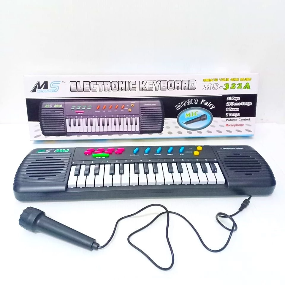ELECTRONIC KEYBOARD ORGAN / 31 KEYS / ออแกน ของเล่น มีไมค์ ใส่ถ่าน พูดได้ ร้องเพลงได้ 322