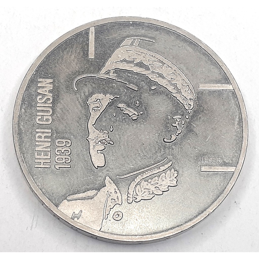 เหรียญ Switzerland, 5 Francs, 1989-B (Barn), "Henri Guisan, 1939", One Coin LOT, จำนวน 1 เหรียญ Free Shipping ส่งฟรี