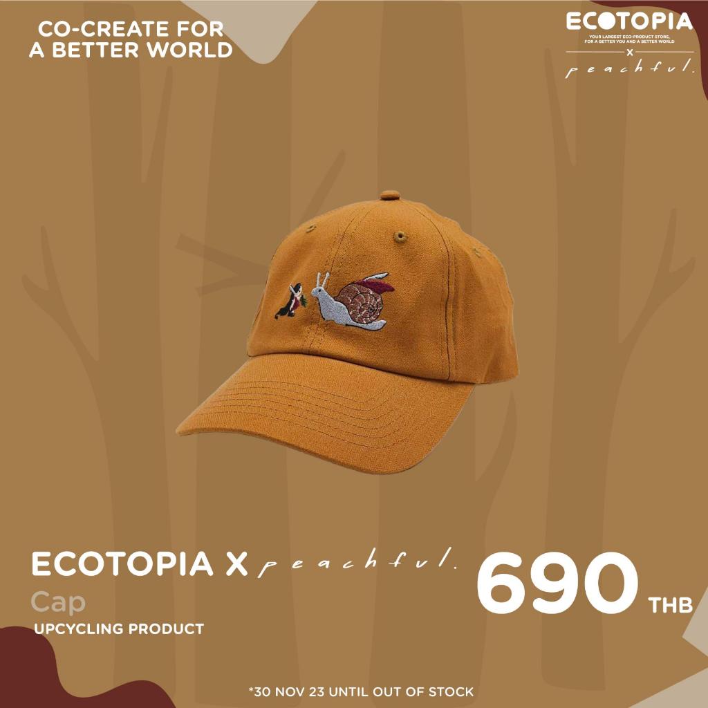 ECOTOPIA x Peaceful Cap หมวกแก๊ปปักลาย