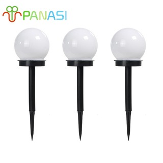 Panasi ไฟ LED พลังงานแสงอาทิตย์ทรงกลม โคมไฟตกแต่งสนามหญ้า ไฟ LED ฝังพื้นไฟโซล่าเซลล์ ไฟปักสนาม