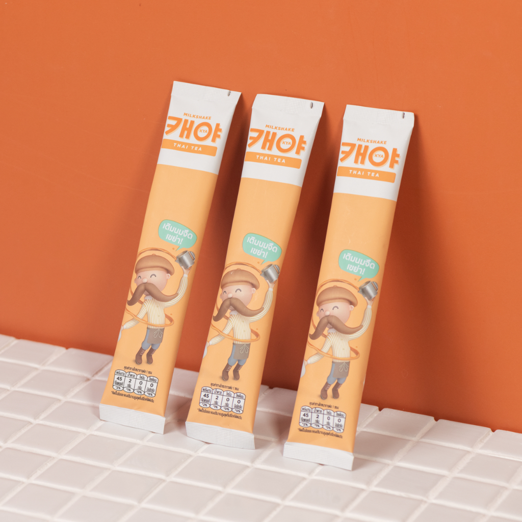KYA Milkshake Thai tea เคย่า มิลค์เชค ชาไทย สูตรชาชัก 1ขวดเชค 3ซอง ราคา ถูกที่สุด ดีลบีเคเค แกลเลอรีภาพที่ 3