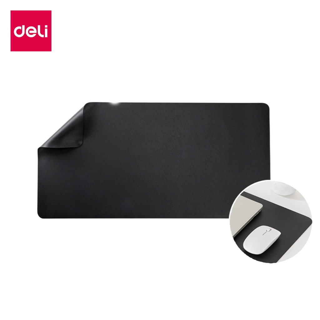 Deli แผ่นรองเมาส์ ขนาด 80x30 ซม แผ่นรองเม้า แผ่นรองเมาส์ขนาดใหญ่ ที่รองเมาส์ หนัง เลื่อนเมาส์สบาย Mo