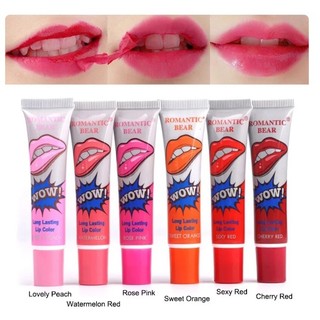 1ชิ้น【ลิปสักปาก】ลิปลอกปาก ลิปแทททู สีติดทนนาน กันน้ำ  Lip Tatoo Pack ติดทนนาน 3-5 วัน