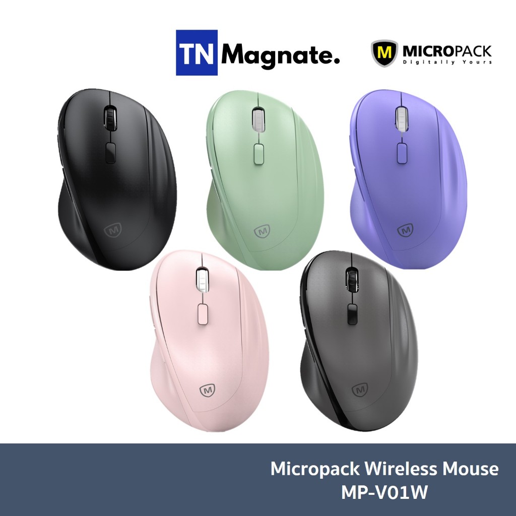[เมาส์ไร้สาย] Micropack Wireless Mouse MP-V01W - เลือกสี