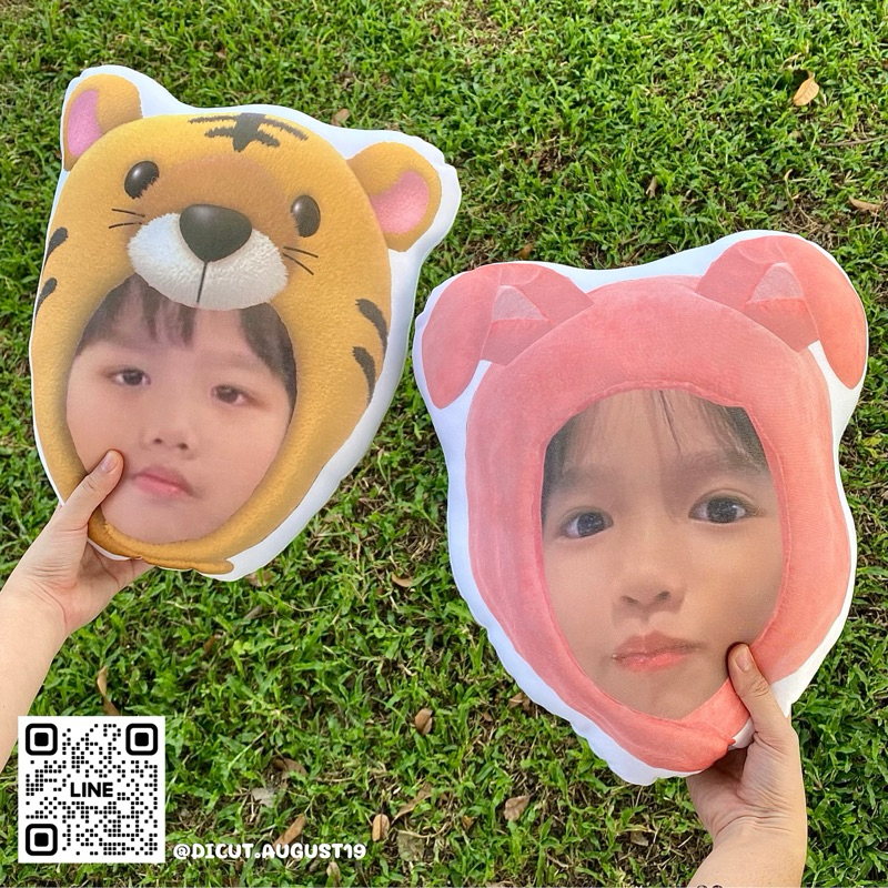 หมอนสกรีนรูป หมอนไดคัท หมอนตกแต่งใส่เฟรมน่ารักๆ (มีแบบให้เลือก)
